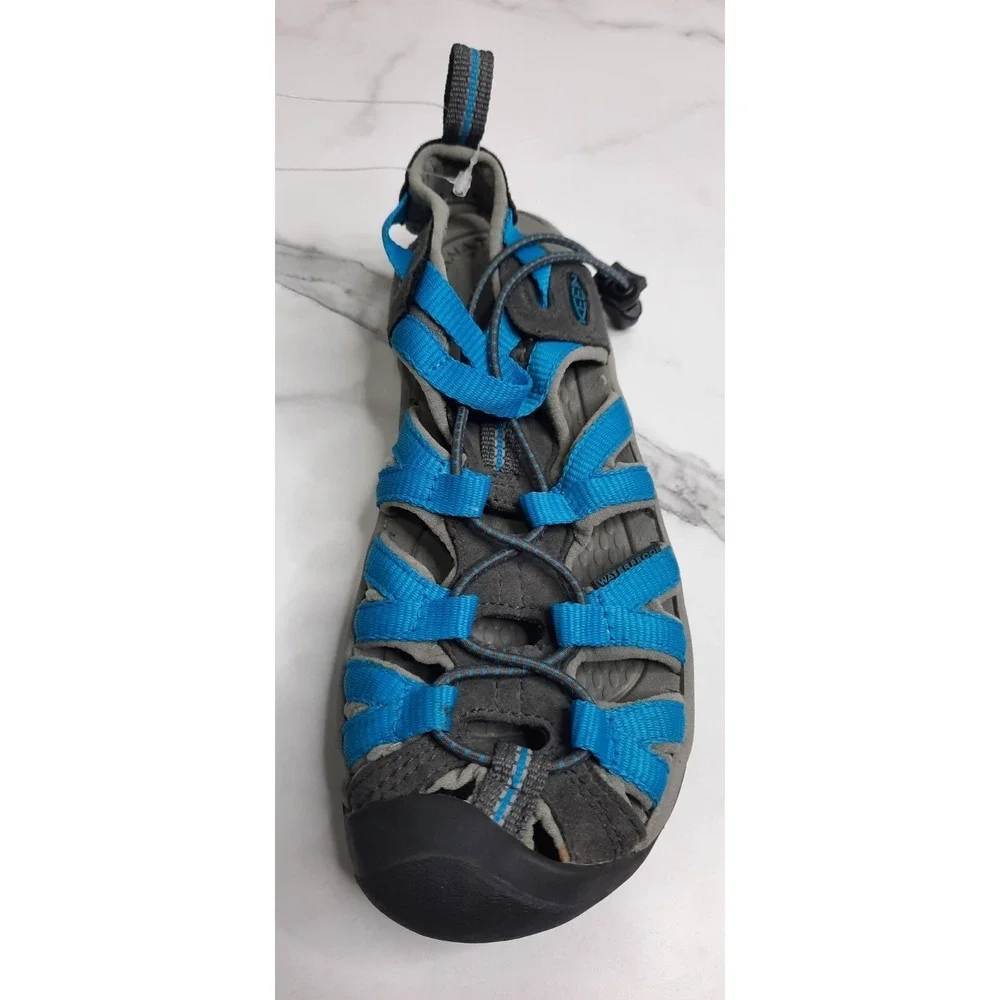 Keen Sandals Big Kids Size 5 H2 Comfort Sporty Waterproof Teal Blue Slip On